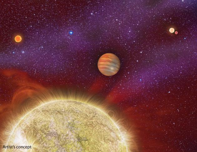 藝術(shù)示意圖：系外行星就是指太陽系之外，圍繞其他恒星運行的行星體。我們對于這些遙遠(yuǎn)世界幾乎一無所知，對它們的內(nèi)部結(jié)構(gòu)則更加陌生